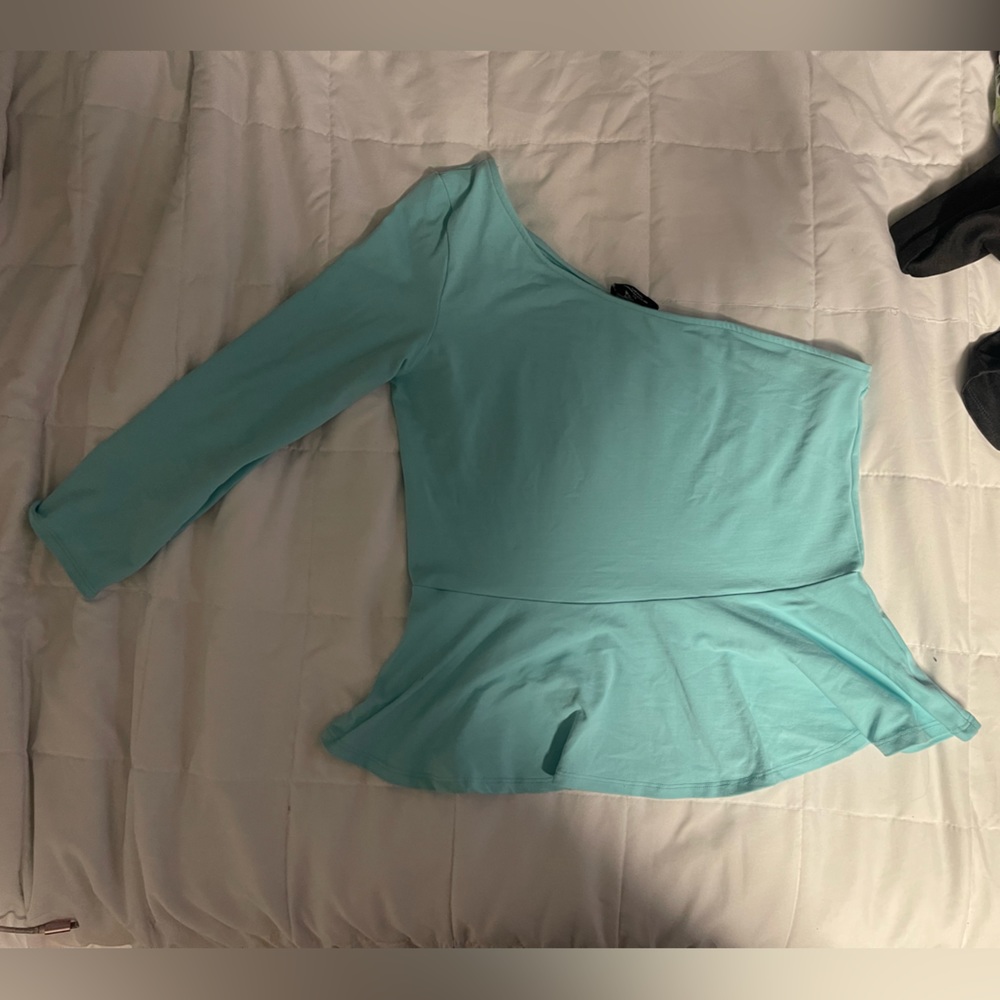 Bebe one shoulder top.